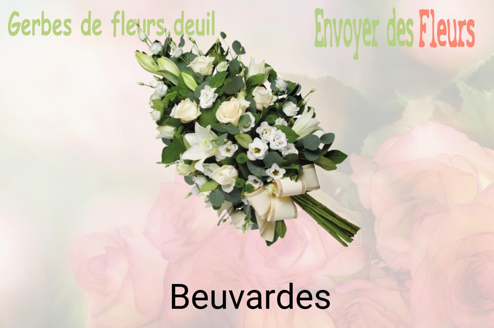 Gerbe de fleurs de deuil livrée à Beuvardes